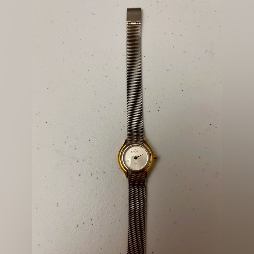 Vintage Skagen Denmark Analog Stainless Steel Ladies Watch